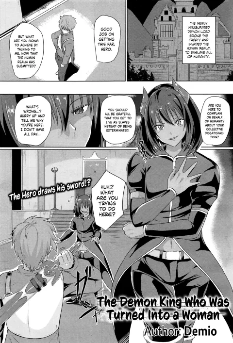 The Demon King Who Was Turned Into A Woman [Demio] porn comic cover