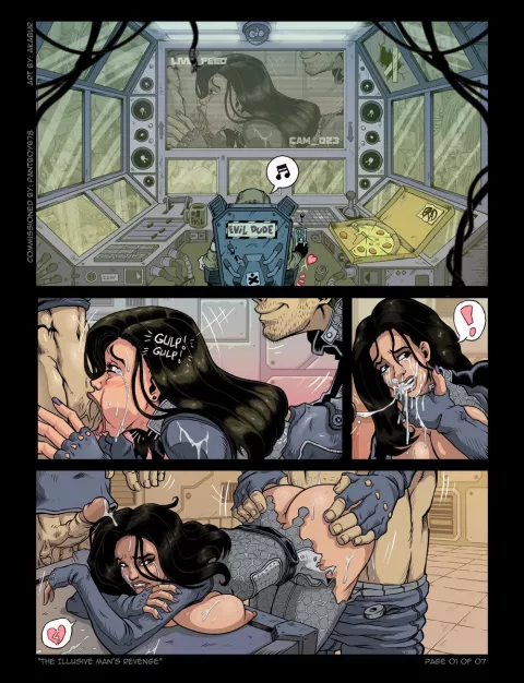 The Illusive Man’s Revenge (Mass Effect) [Akabur] porn comic cover