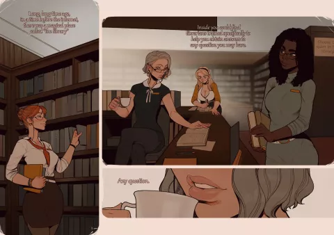 The Library [InCase] porn comic cover
