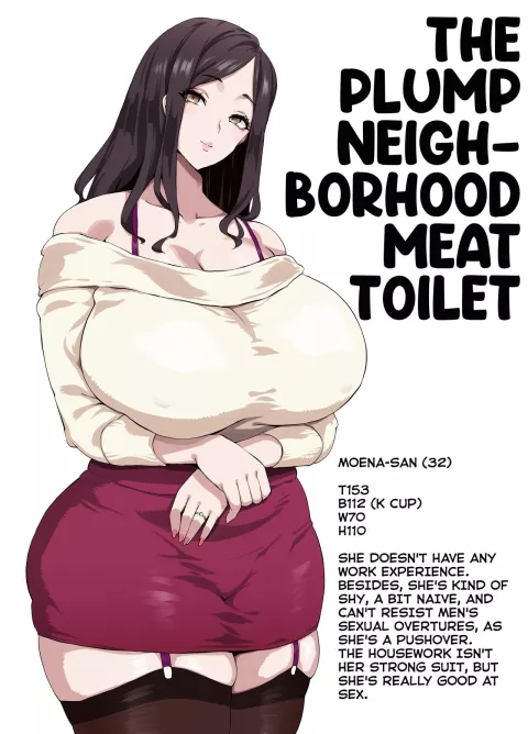 The Plump Neighborhood Meat Toilet [Poccora] porn comic cover