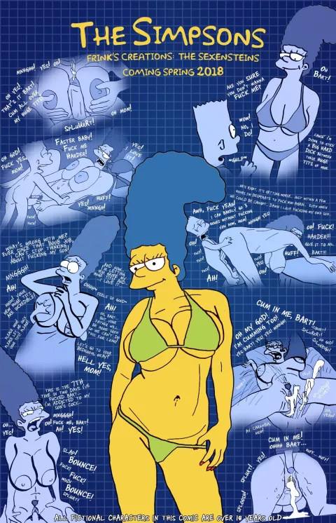 The Sexensteins (The Simpsons) [Brompolos] porn comic cover