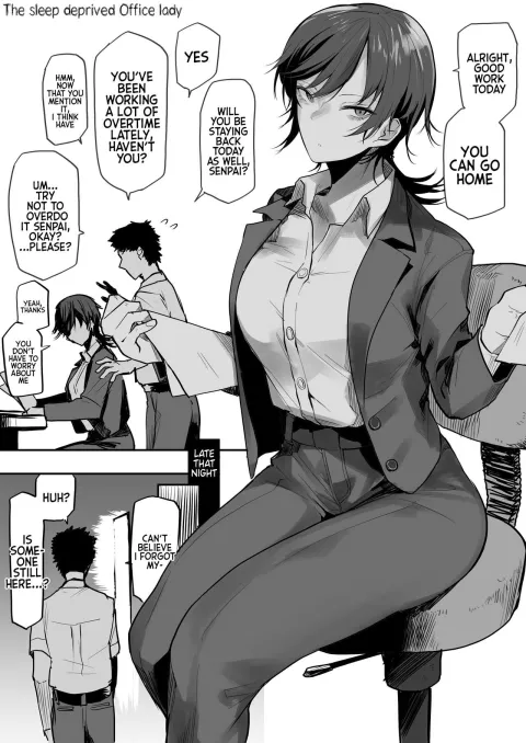 The Sleep Deprived Office Lady [Okyou] porn comic cover