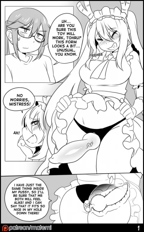 Tohru’s New Toy (Miss Kobayashi’s Dragon Maid) [Matemi] porn comic cover