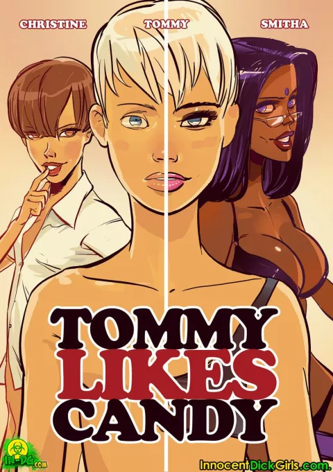 Tommy Likes Candy – Tommy, Christine, Smitha [InnocentDickGirls] porn comic cover