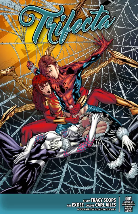Trifecta (Spider-Man) [Tracy Scops] porn comic cover