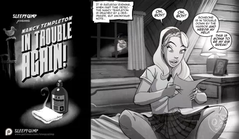 Trouble Again! [Sleepy Gimp] porn comic cover