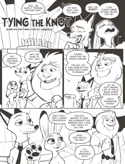 Tying The Knot (Zootopia) [Hagfish] porn comic cover