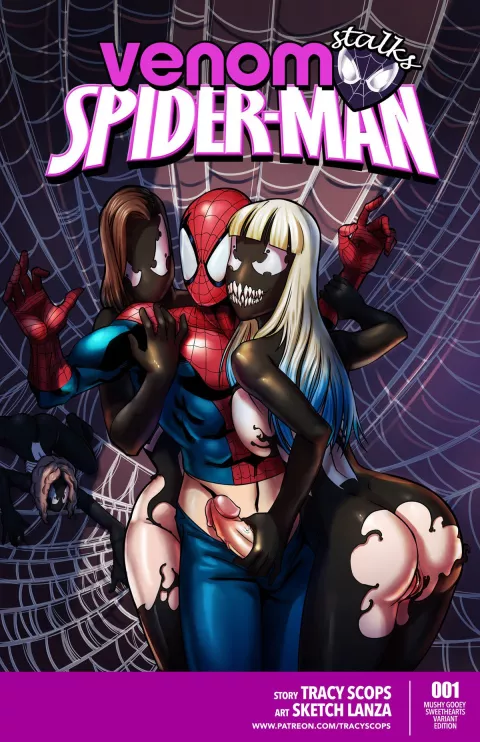 Venom Stalks Spider-Man (Spider-Man) [Tracy Scops] porn comic cover