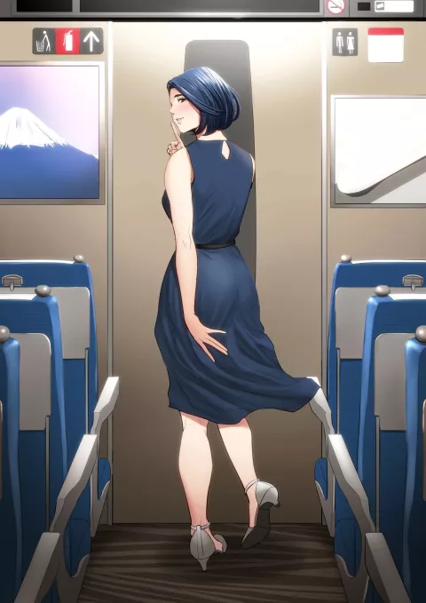 What Are You Doing On The Shinkansen? [Tamagou] porn comic cover