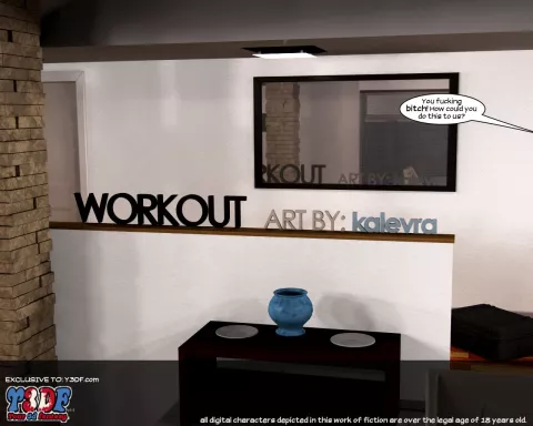 Workout [Y3DF] porn comic cover
