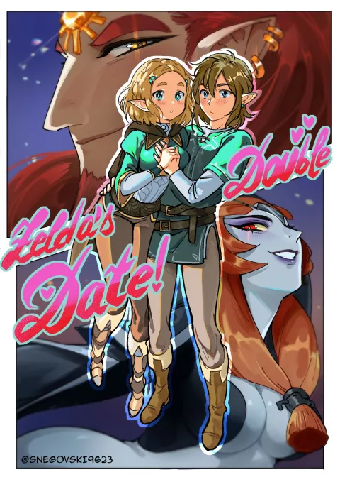 Zelda’s Double Date (The Legend of Zelda) [SNEGOVSKI] porn comic cover