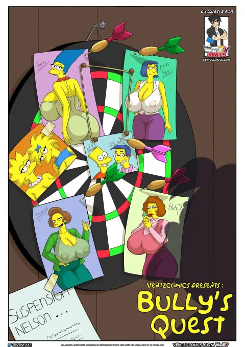Bully’s Quest (The Simpsons) [Arabatos , Ventz Comics] porn comic cover