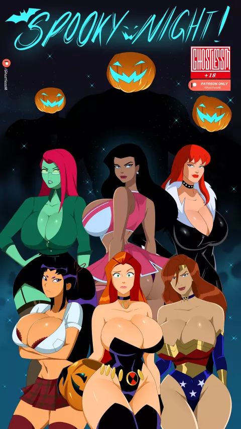 Spooky Night! [GhostlessM] porn comic cover