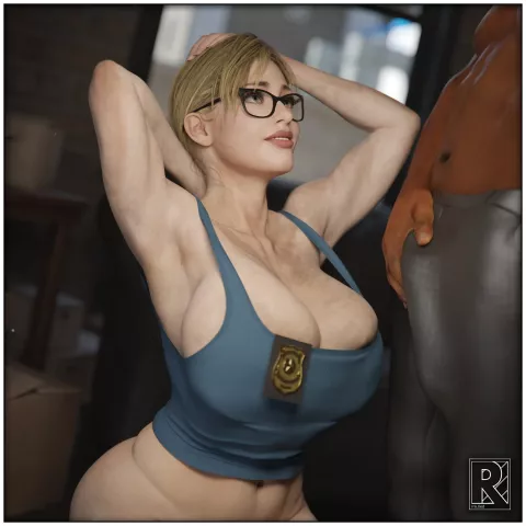 Officer Val – Creamy Promotion (Resident Evil) [Rro.lled] porn comic cover