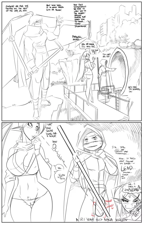 Donny x Syx (Teenage mutant ninja turtles , Mana World) [Fred Perry] porn comic cover