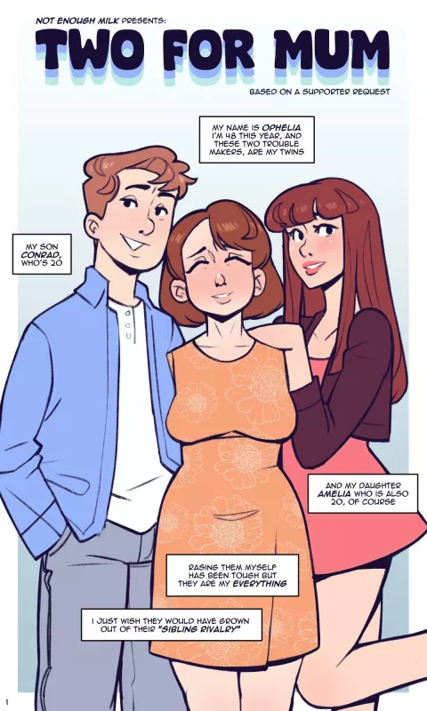 Two For Mum [NotEnoughMilk] porn comic cover