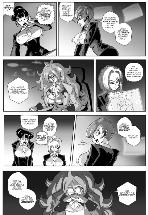 Control Room – Invasion (Dragon Ball Z) [FunsexyDB] porn comic cover