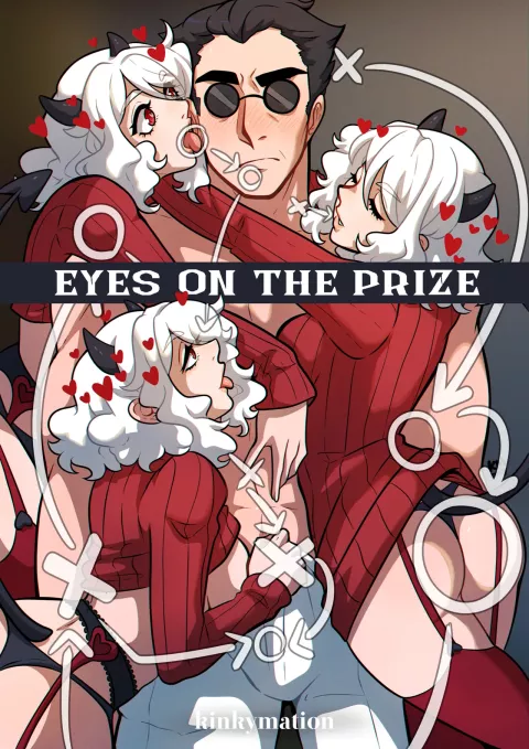 Eyes on the Prize (Helltaker) [Kinkymation] porn comic cover