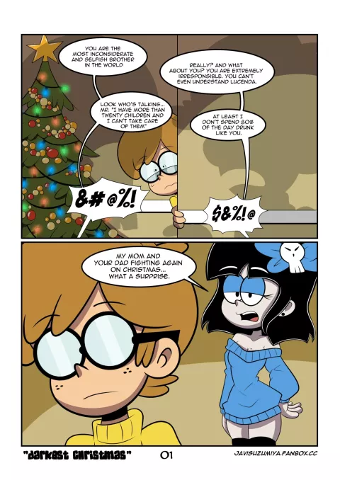 Darkest Christmas (The Loud House) [JaviSuzumiya] porn comic cover