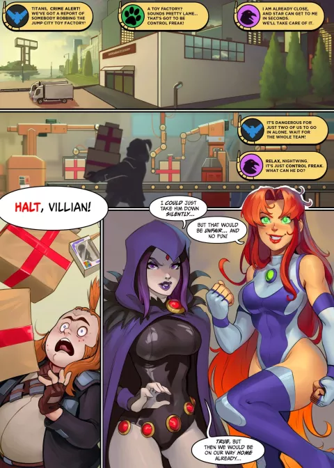 Action Toys (Teen Titans) [SanePerson] porn comic cover