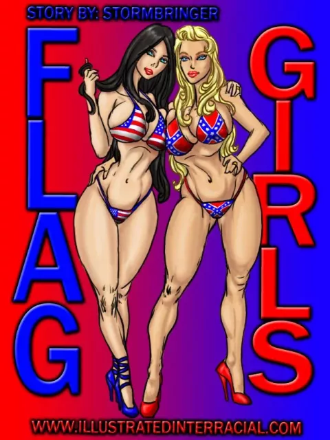 Flag Girls [IllustratedInterracial] porn comic cover
