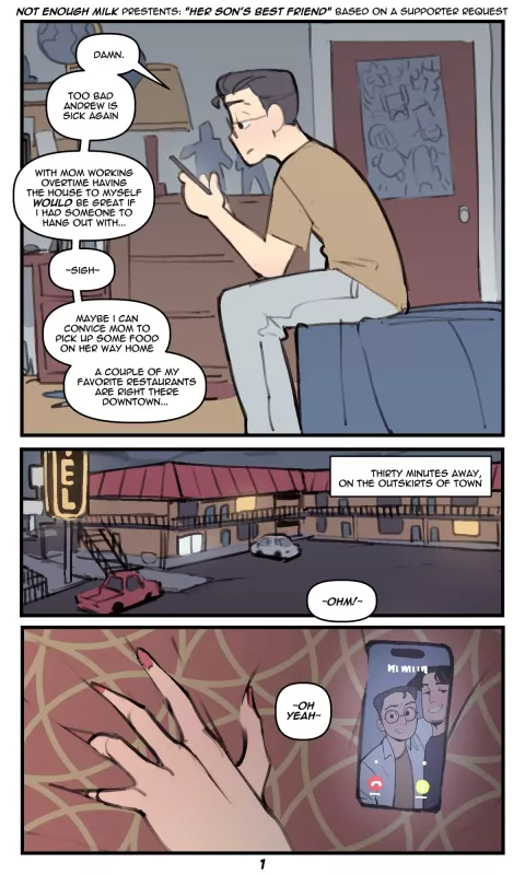 Her Son’s Best Friend [NotEnoughMilk] porn comic cover