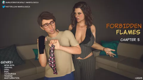 Forbidden Flames [Mandologica] porn comic cover
