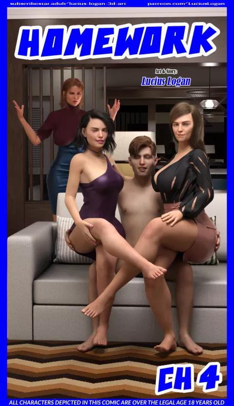 Homework [Lucius Logan] porn comic cover