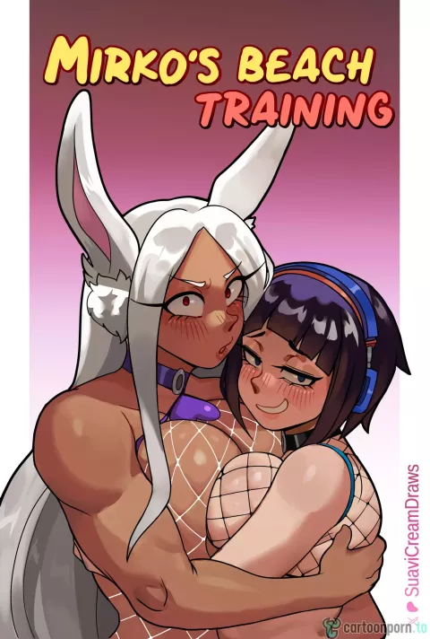 Mirko's Beach Training (My Hero Academia) [SuaviCream-Draws] porn comic cover