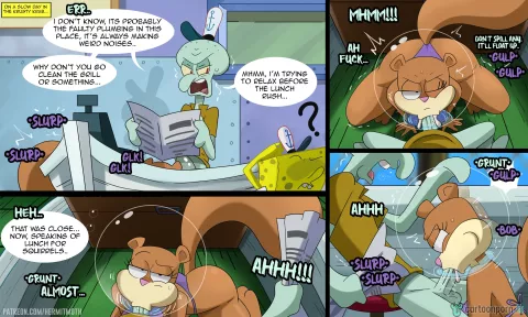 Three Sandy Cheeks Oneshots (Sponge Bob) [Hermit Moth] porn comic cover