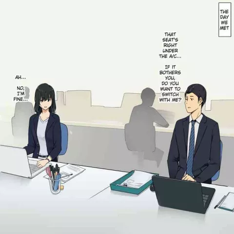 A Story About Having Close/Intimate Sex with My Shy Coworker Girl [Wakamatsu] porn comic cover