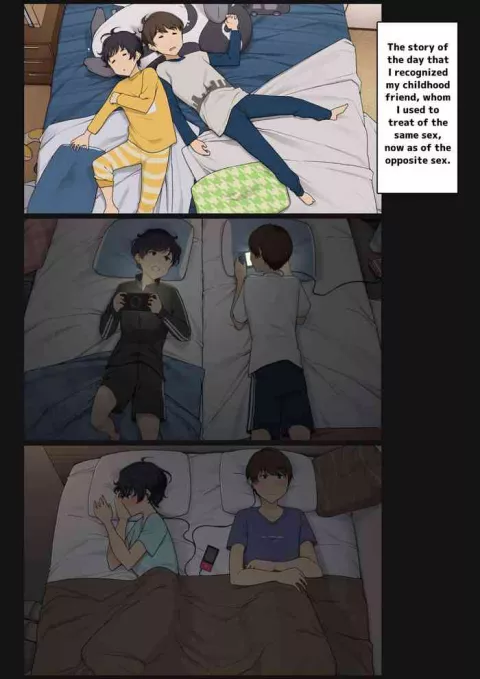 The Day I Started Seeing My Tomboyish Childhood Friend as a Girl [Wakamatsu] porn comic cover