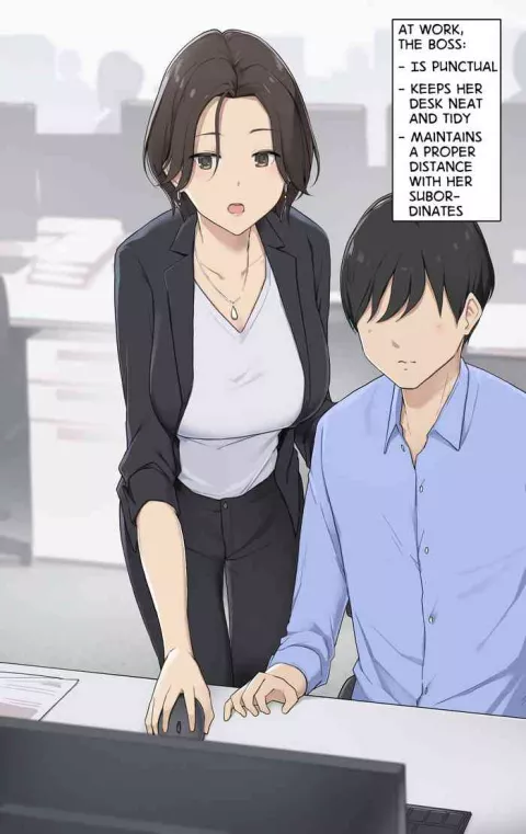 A Boss Who's Totally Different on Weekdays and Weekends porn comic cover