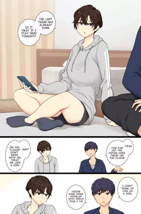 A boyish girl who will show you that she is female if you don't treat her like one (Wakamatsu) porn comic cover
