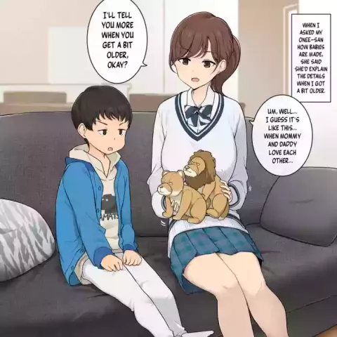 An Onee-san Who Teaches Me Step by Step How to Make a Baby (Wakamatsu) porn comic cover