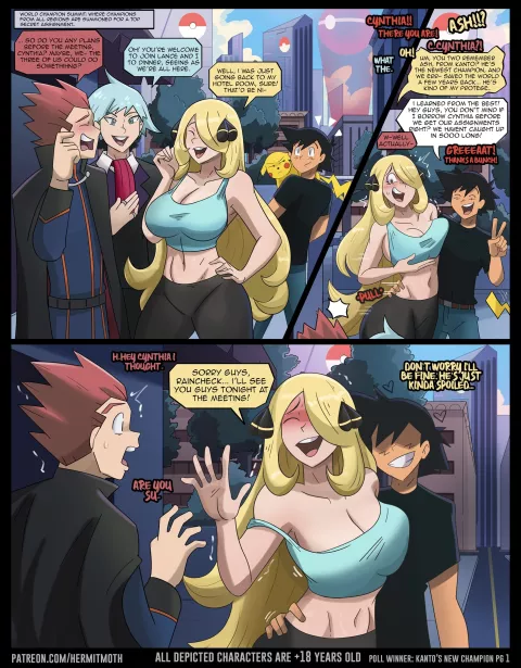 Kanto's New Champion (Pokemon) [Hermit Moth] porn comic cover