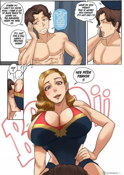 Avengers Summer Camp - Captain Marvel [Tora Tora] porn comic cover