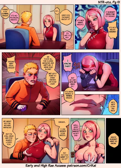 NTR-uto + Extras (Naruto) [CriKai] porn comic cover