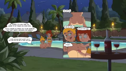 By the pool (Duncanville) [JookBox] porn comic cover