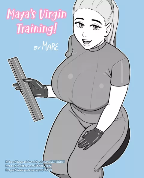 Maya's Virgin Training! comic porn porn comic cover