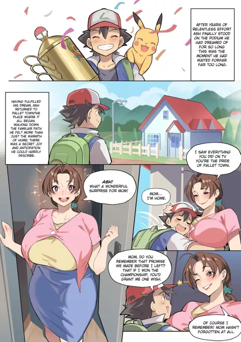 Ash &amp; Delia comic porn porn comic cover