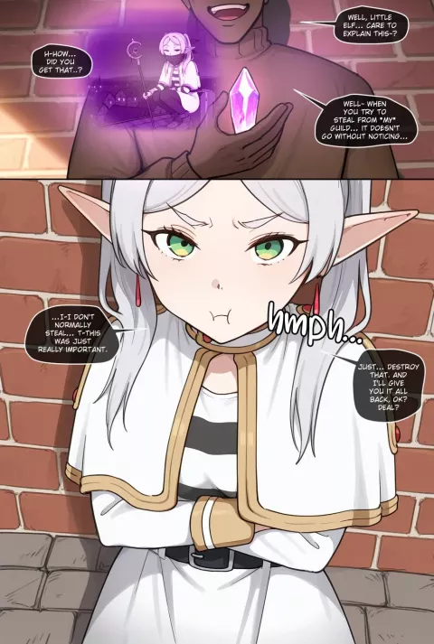 Frieren Girls Go Black comic porn porn comic cover