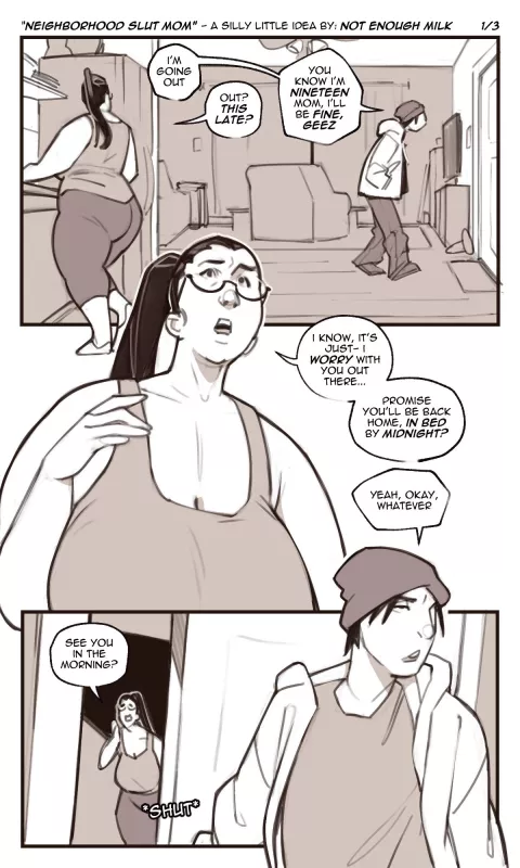 Neighborhood Slut Mom comic porn porn comic cover
