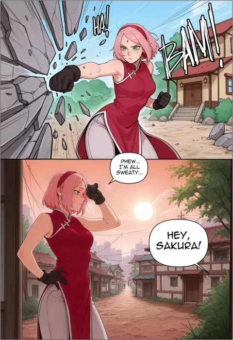 Sakura Haruno x Ino Yamanaka (Parody :Naruto Shippuden) comic porn porn comic cover