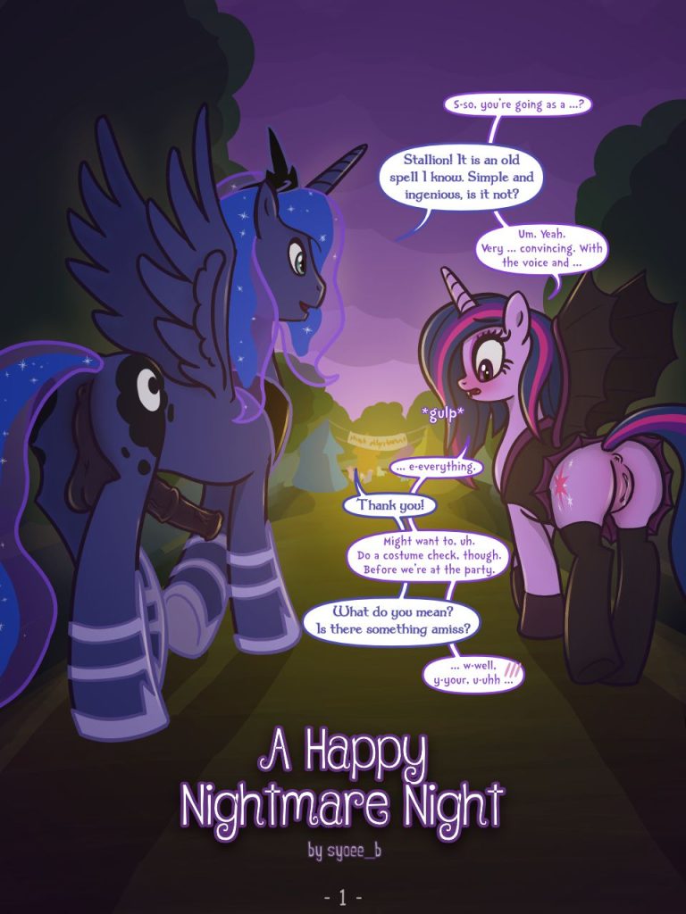 A Happy Nightmare Night (My Little Pony – Friendship Is Magic) [Syoee_B] Porn Comic