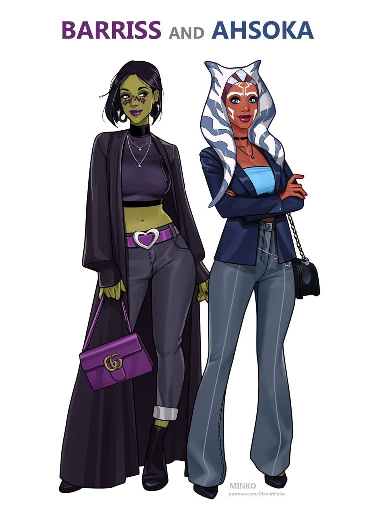Barriss and Ahsoka (Star Wars) [Olena Minko] Porn Comic