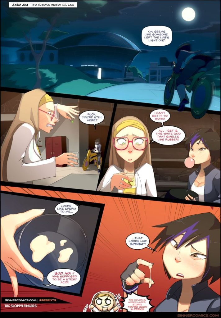 Big Sloppy Fingers (Big Hero 6) [SillyGirl] Porn Comic