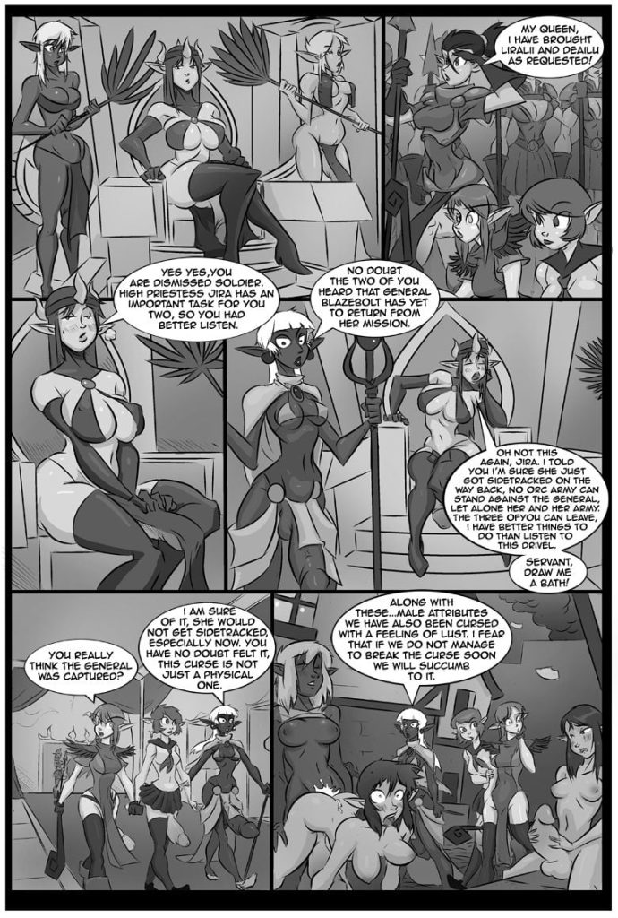 Big Trouble in Little Futa Town [Clumzor] Porn Comic