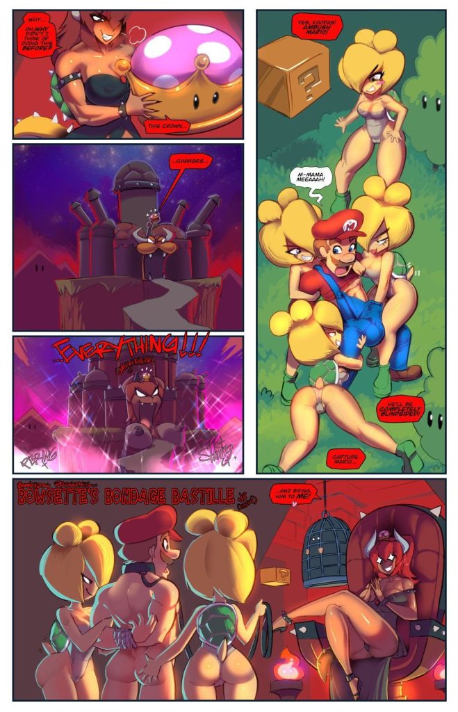 Bowsette’s Bondage Bastille (Mario Series) [Fred Perry] Porn Comic