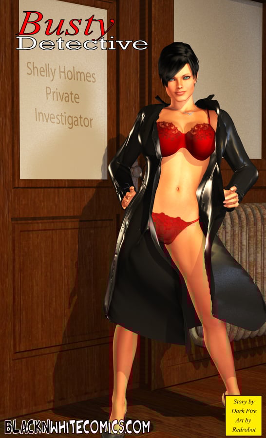Busty Detective [BlackonWhite3D] Porn Comic